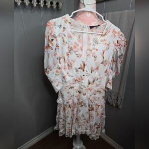 Chic Long Sleeve Floral Romper